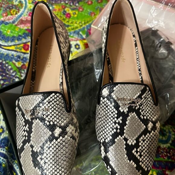NWT Kate Spade Torte Roccia Embossed Snake Flat - Picture 5 of 8